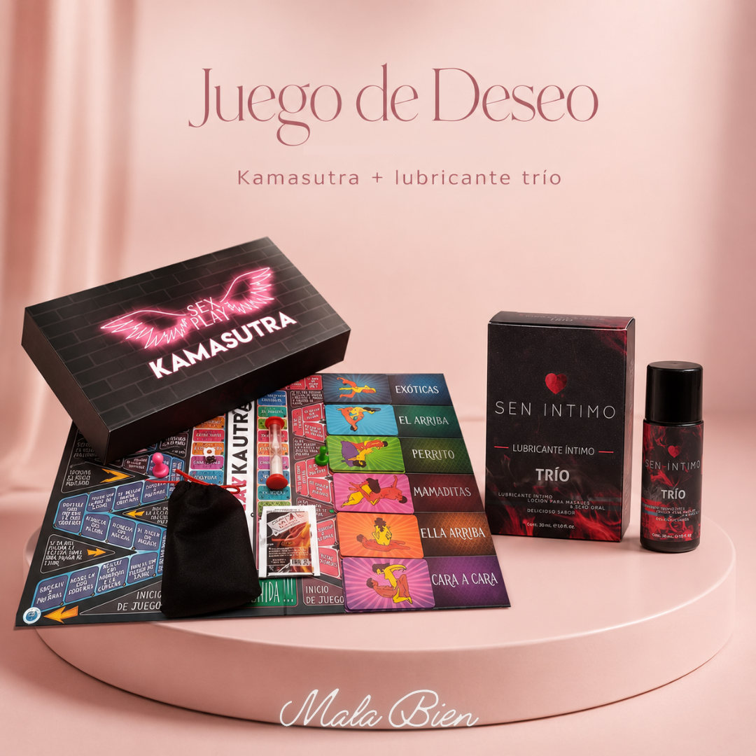 13. Juego de Deseo | Kamasutra + Lubricante Trío