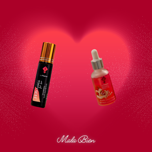 Set #1 - Perfume con Pheromonas (Le Pleshur) + Aceite Térmico con sabor (Le Pleshur)