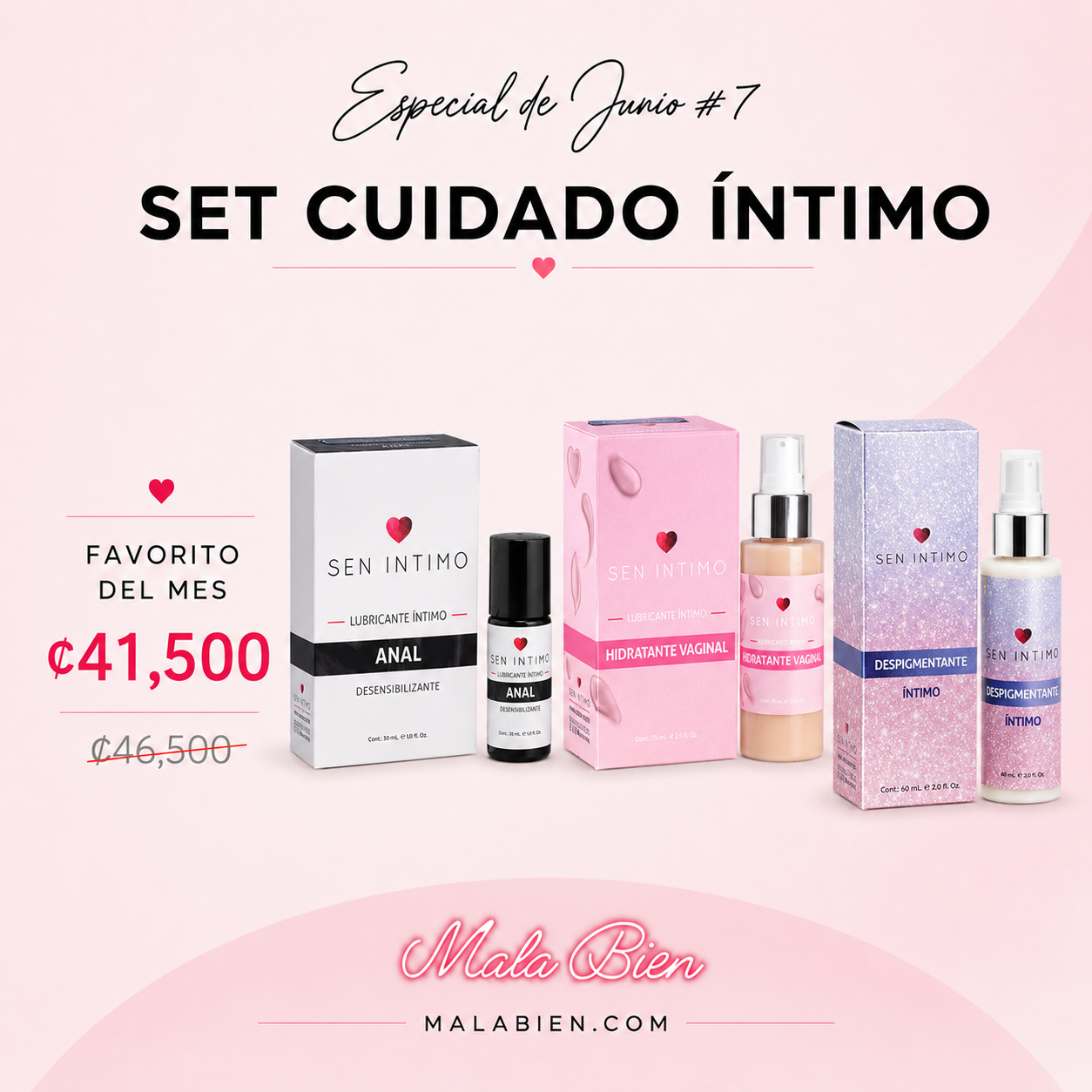 Set Cuidado Íntimo | Anal + Hidratante Vaginal + Despigmentante Íntimo