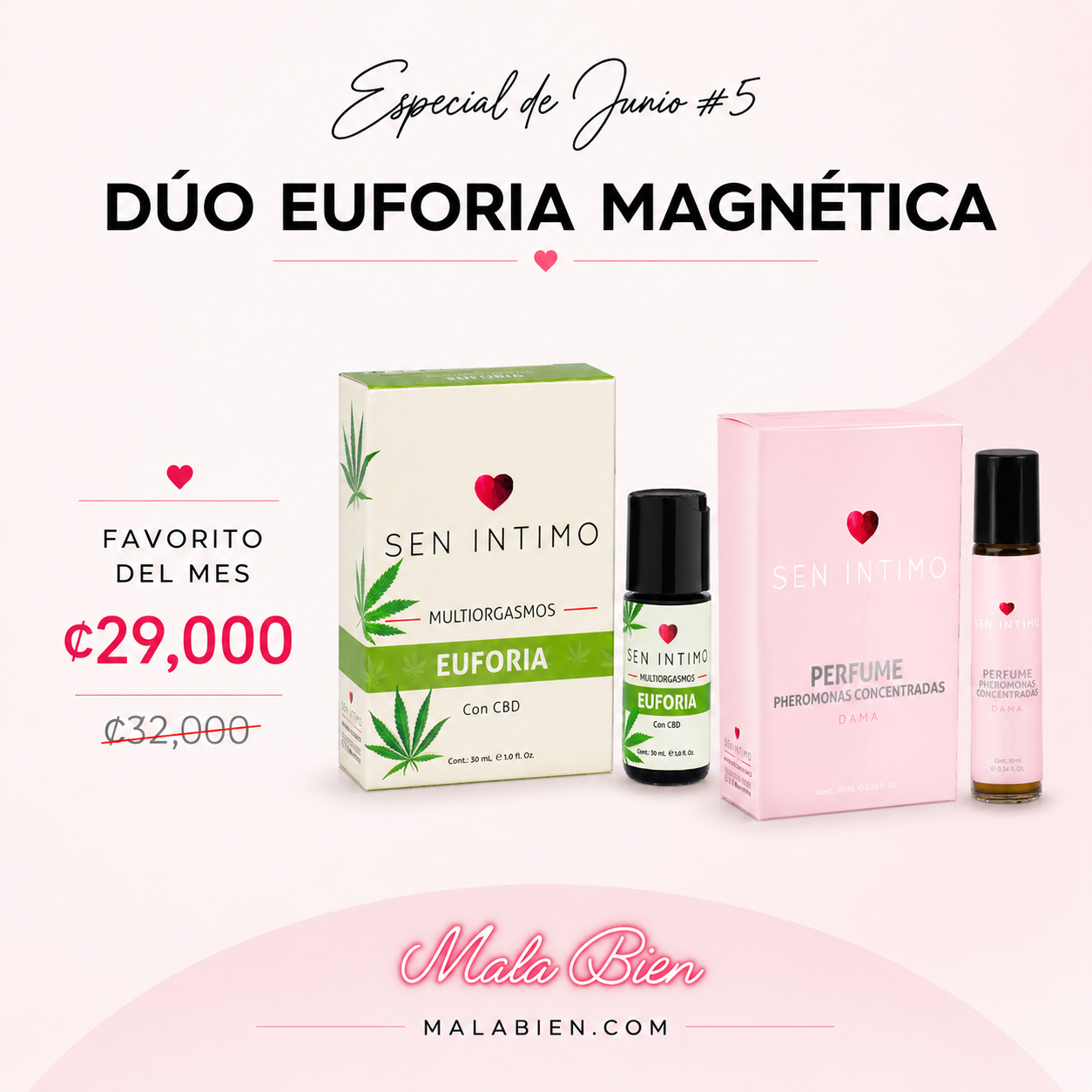 Dúo Euforia Magnética | Multiorgasmos Euforia + Pheromonas Dama