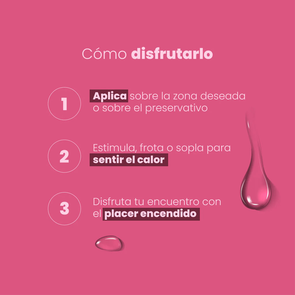 Lubricante Íntimo Caliente con Sabor a Cereza 30 ml – Sen Íntimo