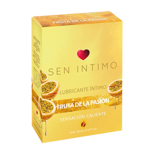 (Nuevo) Lubricante Íntimo Efecto Caliente Sabor Maracuyá 30 ml | Sen Íntimo