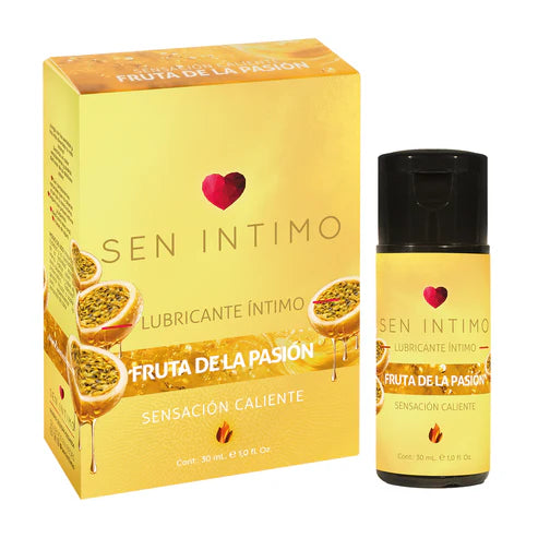 (Nuevo) Lubricante Íntimo Efecto Caliente Sabor Maracuyá 30 ml | Sen Íntimo