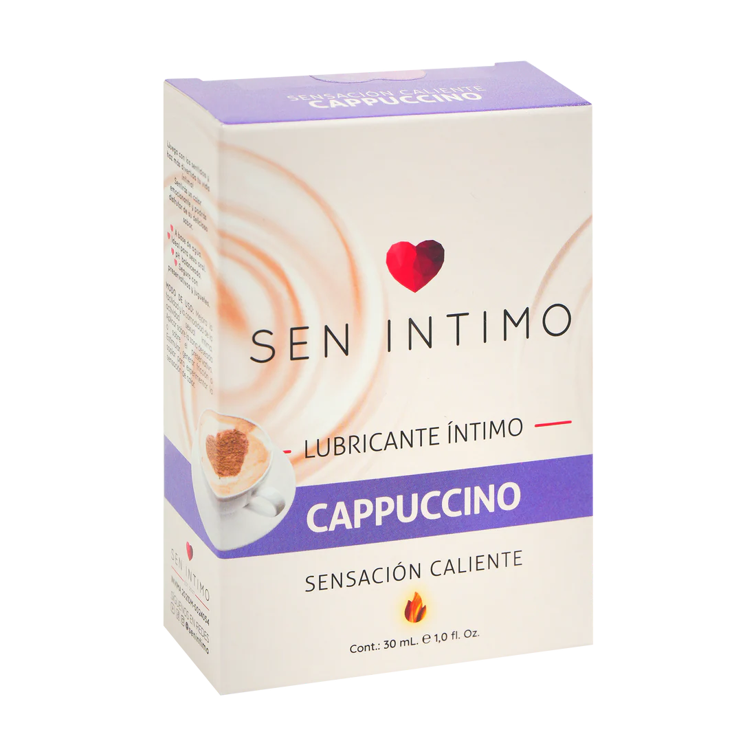 Lubricante Íntimo Caliente Cappuccino 30ml – Sen Íntimo