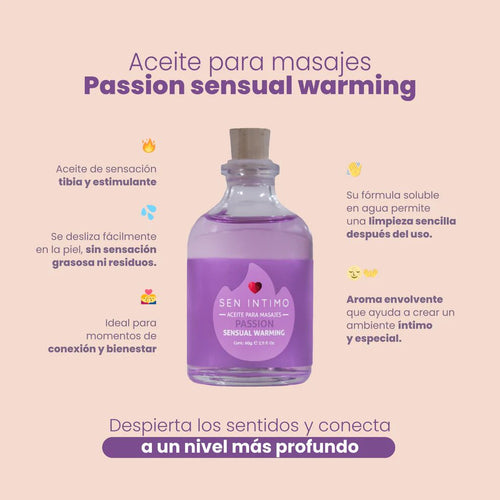 Aceite Sensual Warming X 60 Ml - Passion