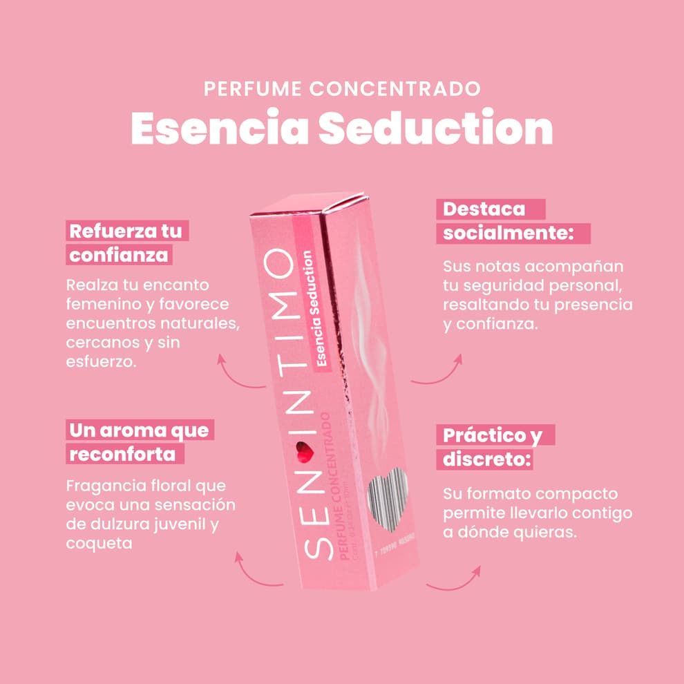 Perfume para mujer esencia Seduction x 10ml