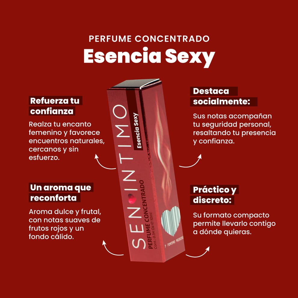 Perfume para mujer esencia Sexy x 10ml