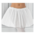 Tutú blanco con falda de capas transparentes